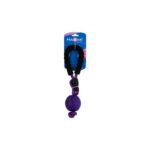 Tug Rope Toy with Ball for Dogs – Black & Purple by Naomi