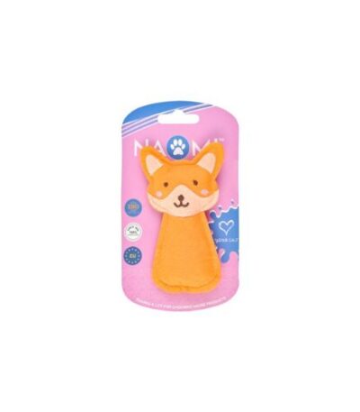 Plush Wolf Toy for Cats – Orange by Naomi