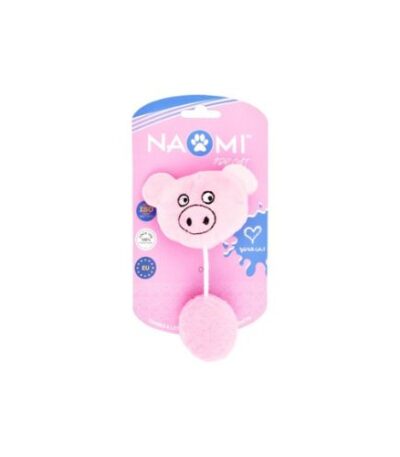 Plush Pig Toy for Cats – Pink by Naomi