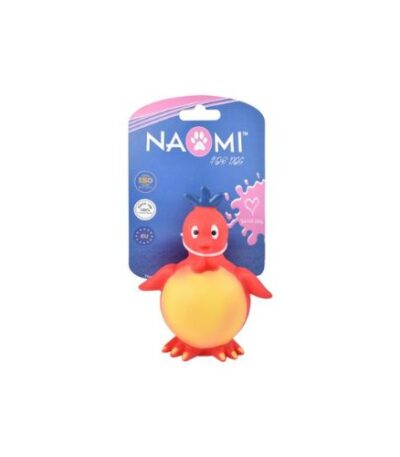 Chicken-Shaped Chew Toy for Dogs – Yellow & Red by Naomi