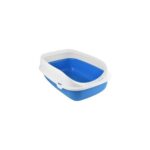 Cat Litter Box with Rim – Assorted Colors