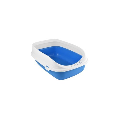 Cat Litter Box with Rim – Assorted Colors