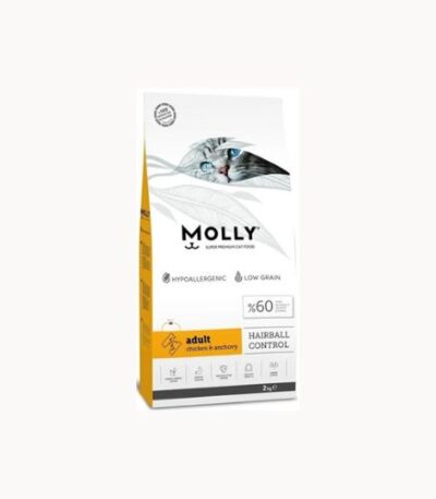 Molly Hairball Dry Cat Food 2kg