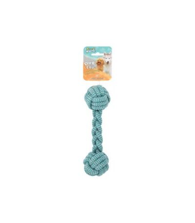 Soleil Blue Dumbbell Tug Rope Dog Toy