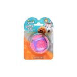 Soleil Blue & Purple Spiky Ball Rubber Dog Toy