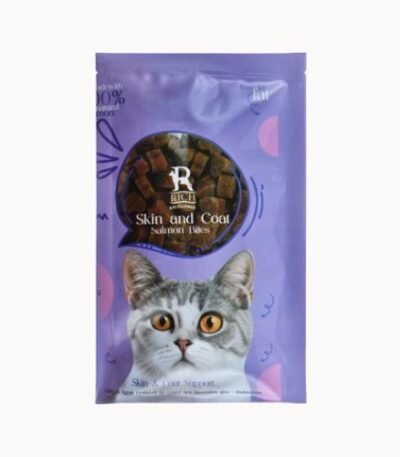 Riche Salmon Cat Treats for Skin & Coat Health 60g