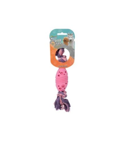 Soleil Cotton Rope Dog Chew Toy – Pink & Purple