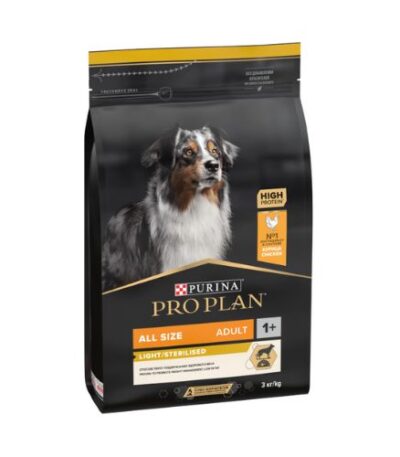 Purina Pro Plan Adult All Light and Sterilised OPTIWeight Chicken 3Kg