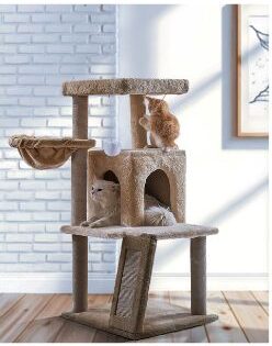 Cat Tree & Scratcher House (50x45x95cm)