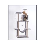 Cat Tree & Scratcher House (60x40x155cm)