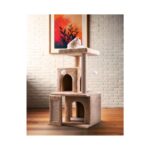 Cat Tree & Scratcher House (50x45x90cm)