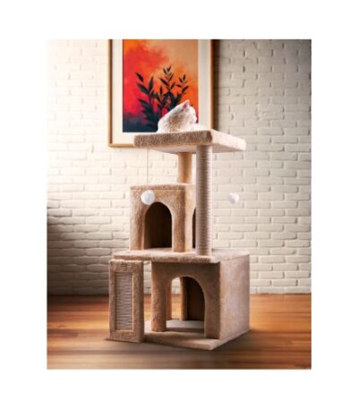 Cat Tree & Scratcher House (50x45x90cm)