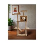 Cat Tree & Scratcher House (60x40x155cm)