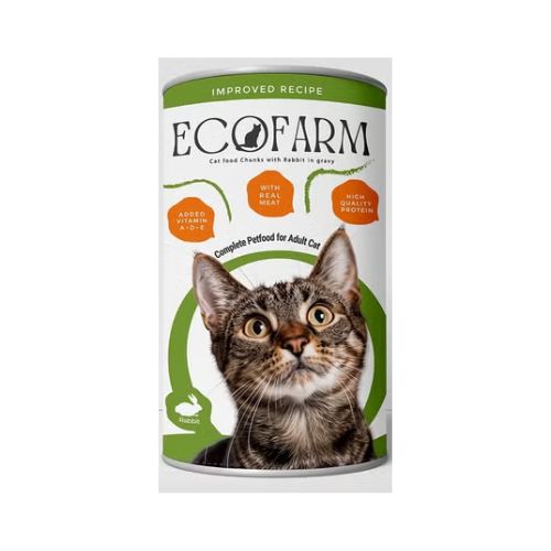 Eco Farm Cat Food Rabbit Cans 400g
