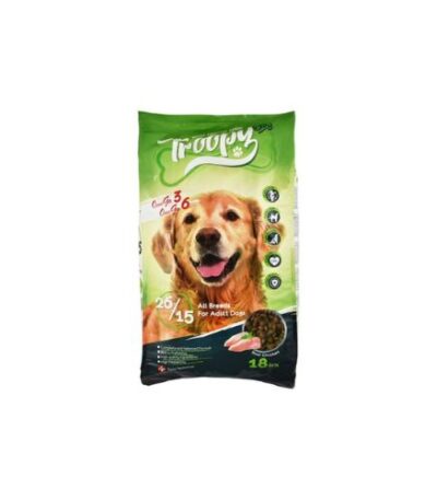Troopy Adult Dog Dry Food 26/15 with Chicken – 18kg