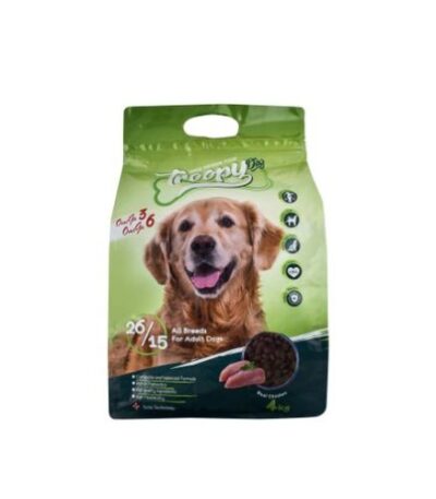 Troopy Adult Dog Dry Food 26/15 with Chicken – 4kg