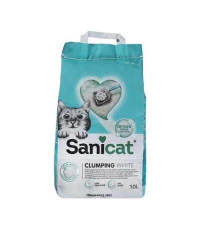 Sanicat White Clumping Cat Litter – 10L