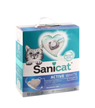 Sanicat Active White Ultra Clumping Cat Litter – 6L