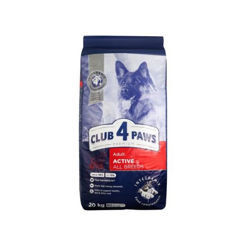 Club 4 Paws Active Adult Dog Dry Food with Chicken – 20kg
