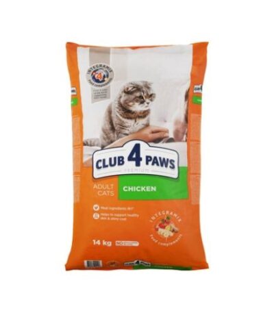 Club 4 Paws Adult Cat Dry Food with Chicken – 14kg