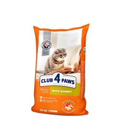 Club 4 Paws Adult Cat Dry Food with Rabbit – 14kg