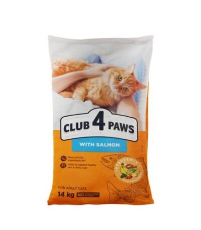 Club 4 Paws Adult Cat Dry Food with Salmon – 14kg