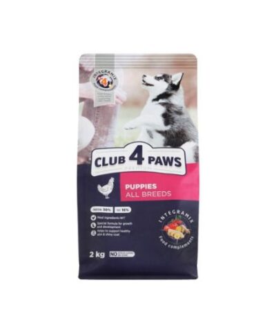 Club 4 Paws Dry Food for Puppies with Chicken – 2kg