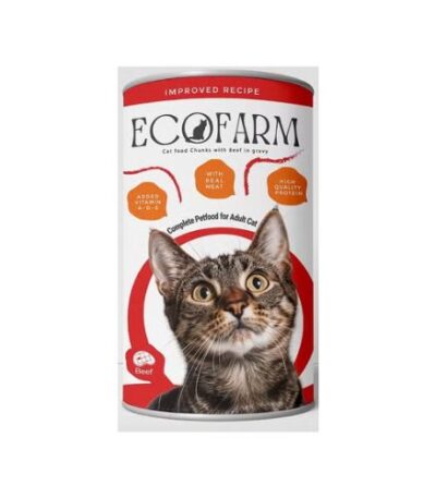 Eco Farm Cat Food Beef Cans 400g