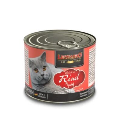 Leonardo Wet Food with Beef for Cats – 200g